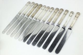 Tiffany & Co San Lorenzo Sterling/Stainless Dinner Knives; Set of 12 2