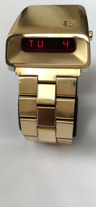 Vintage Girard Perregaux Casquette Led Watch Ref 9931 Ultra Rare All Gp