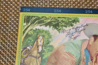 Vintage Roy Rogers Trigger Cow Writing Pad Tablet Notebook NOS Frontiers Inc 2