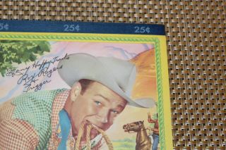 Vintage Roy Rogers Trigger Cow Writing Pad Tablet Notebook NOS Frontiers Inc 3