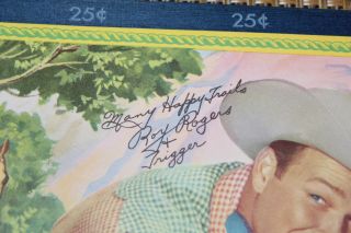 Vintage Roy Rogers Trigger Cow Writing Pad Tablet Notebook NOS Frontiers Inc 4