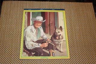 Vintage Roy Rogers Dog Writing Pad Tablet Notebook Nos Frontiers Inc.  4