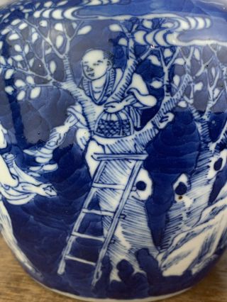 antique chinese blue and white ginger jar 3