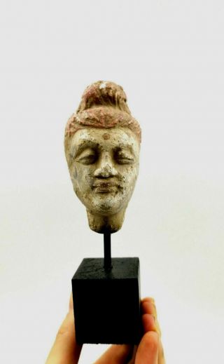 Unusual Rare Greek Hellenistic Ca.  400 Bc Terracotta Head - R134