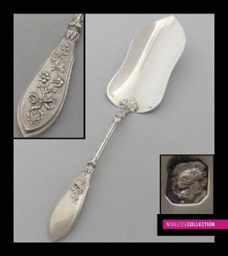 Henin Antique 1900s French Sterling Silver Serving Shovel Louis Xvi Style