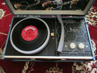 Beatles Rare 1964 Beatles Phonograph Record Player Model 1000 Beauty