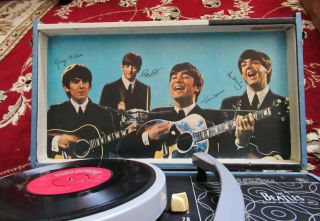 Beatles RARE 1964 BEATLES PHONOGRAPH RECORD PLAYER MODEL 1000 BEAUTY 2