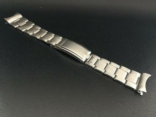 Vintage Rolex 20 Mm S/s Oyster Riveted Band Bracelet Pre - 6636 End 64 Rare