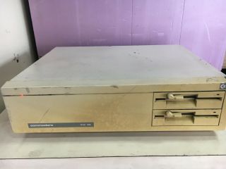 Vintage Commodore Pc 10 W/ Hdd & 2 Each 5 1/4 Disk Drives