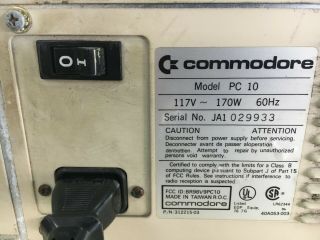 Vintage Commodore PC 10 w/ HDD & 2 each 5 1/4 disk drives 4