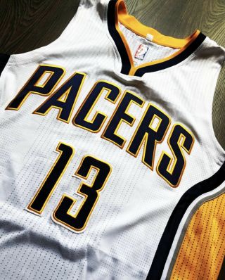 PAUL GEORGE 2015 - 16 Indiana Pacers Game Worn/Used Jersey MEIGRAY.  Very Rare 2