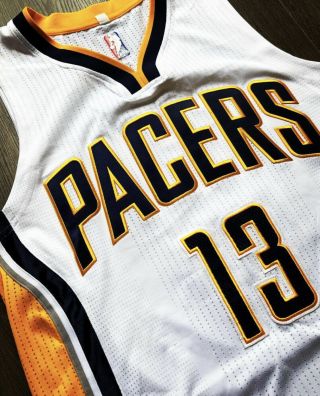 PAUL GEORGE 2015 - 16 Indiana Pacers Game Worn/Used Jersey MEIGRAY.  Very Rare 5
