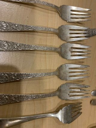 s.  kirk son sterling silver repousse Early 1900 ' s Sterling Silver Flatware 6