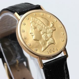 Vacheron Constantin $20 Gold Coin Watch,  1 Owner,  Rare,