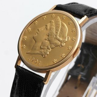 Vacheron Constantin $20 gold coin watch,  1 owner,  rare, 2