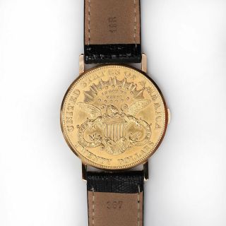 Vacheron Constantin $20 gold coin watch,  1 owner,  rare, 9
