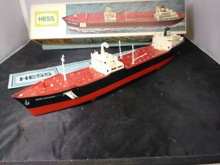 Vintage 1966 Hess Voyager Tanker Ship W/ Box & Instructions