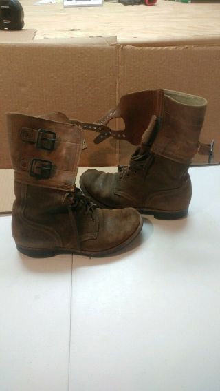 Ww2 Us Army Combat Boots Size 7.  5d Veteran Acquired