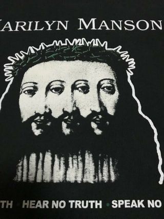 Vintage Marilyn Manson T - Shirt 90s Very Rare Size L