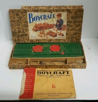 Antique Boycraft Toy Building Set No.  2 F.  A.  O.  Schwarz