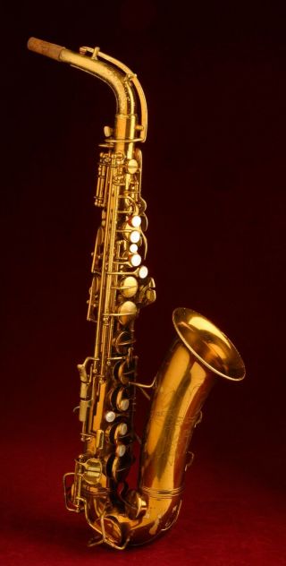 Vintage 1934 Conn 6M Transitional Alto Saxophone - NY Neck & Lacquer 2