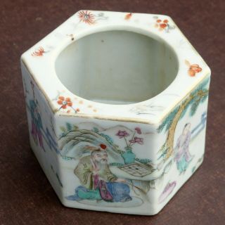 Chinese Porcelain Brush Washer Tongzhi Mark Famille Rose