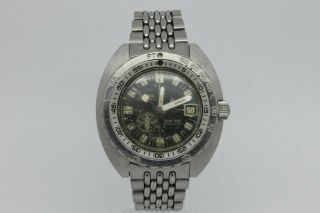 VINTAGE 1967 Doxa Sub 300 NO T Aqua Lung Sharkhunter Divers Watch RARE 2