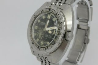 VINTAGE 1967 Doxa Sub 300 NO T Aqua Lung Sharkhunter Divers Watch RARE 3