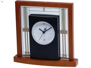 Bulova Frank Lloyd Wright Willits Table Clock In Cherry