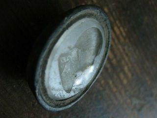intaglio seal fob metal detected lord nelson glass intaglio c.  1805 7