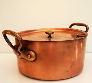 Antique Gaillard Vintage French Stock Pot Braising Pan