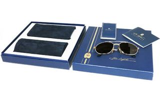 Nos Vintage Sunglasses Bugatti Eb 503 Palladio Gold Silver Mineral Crystal Frame