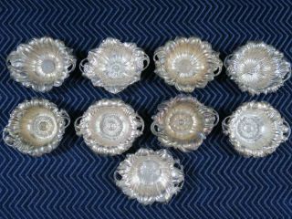 (9) Antique Reed And Barton Sterling Silver Small Trays - Art Nouveau
