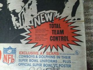 1972 tudor vintage electric nfl football game dolphons vs cowboys 2