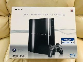 , Factory Sony Playstation 3 Rare 80gb Black Ps3 Console (cech - L04) Pal