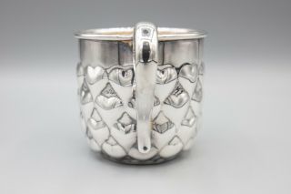 Tiffany & Co.  Sterling Silver 925 Child Baby ' s Cup with Hearts,  Italy 5