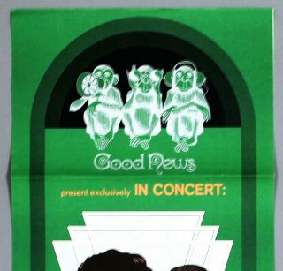 SPARKS - mega rare vintage 1974 concert poster 2