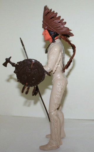 Vtg.  Geronimo Figure from the Best Of The West Series By Marx,  Some Accessories 3