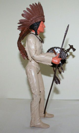 Vtg.  Geronimo Figure from the Best Of The West Series By Marx,  Some Accessories 4