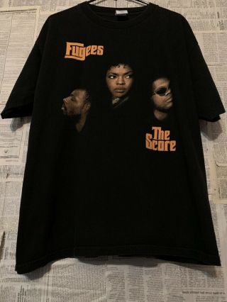Vtg 90s Fugees The Score Hip Hop T - Shirt