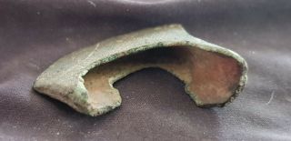 Exceedingly rare bronze age axe head part.  L115y 3