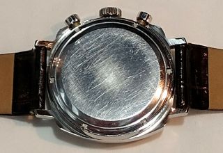 VINTAGE TAG HEUER CAMARO,  COLLECTIBLE CHRONOGRAPH MEN ' S WATCH LEATHER BAND 6