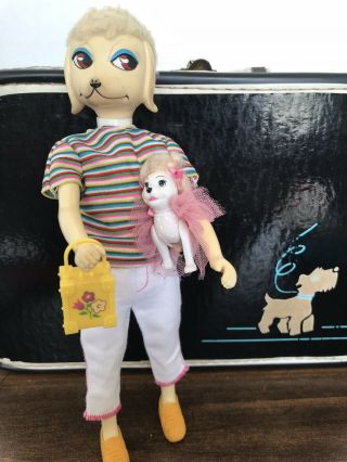 Peteena Poodle Doll /6 Hasbro 1966 Orig.  Outfit/9 Extra Outfit & Accessories 10