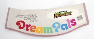 My Pet Monster Pillow People TCFC Stuffed Dream Pals Bibb Toy Vintage 80’s MPM 9