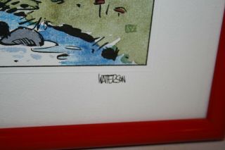 Rare Bill Watterson Calvin and Hobbes Signed Numbered Framed LE Lithograph 790 6