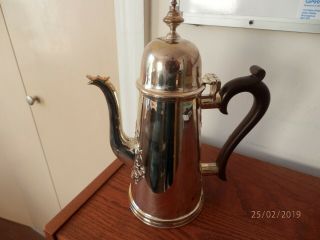 Solid Silver Coffee Pot Birmingham 890g Approx -