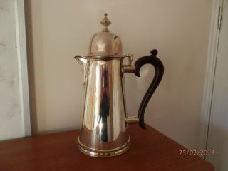 SOLID SILVER COFFEE POT BIRMINGHAM 890G APPROX - 2