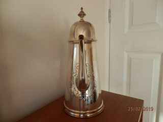 SOLID SILVER COFFEE POT BIRMINGHAM 890G APPROX - 3