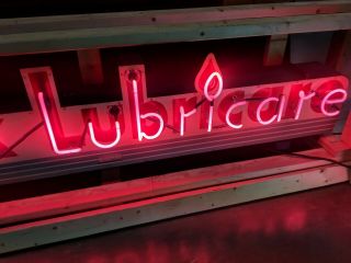 Old & Buick Lubricare Neon Dealership Sign Vintage Oil Drop 7