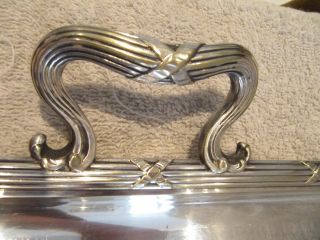 early 20th c french silverplate serving tray Odiot Louis XVI st 4